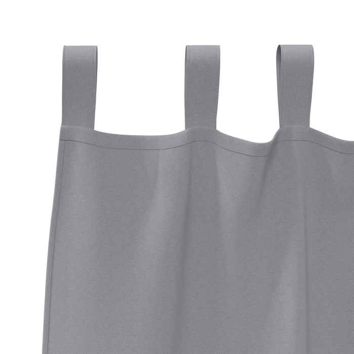 Perdele opace 2 pcs Gri deschis 175 x 140 cm Poliester - WALTI WALTI