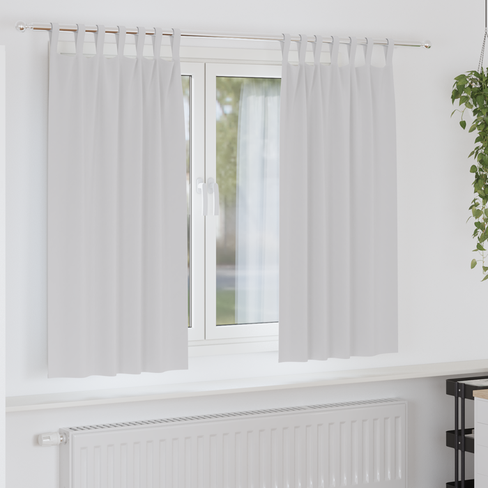 Perdele opace 2 pcs Gri deschis 175 x 140 cm Poliester - WALTI WALTI