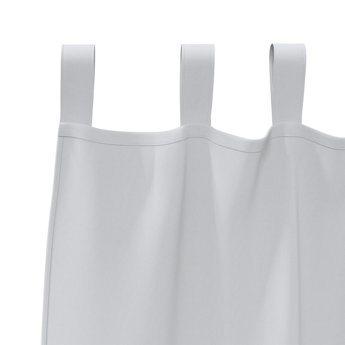 Perdele opace 2 pcs Gri deschis 225 x 140 cm Poliester - WALTI WALTI