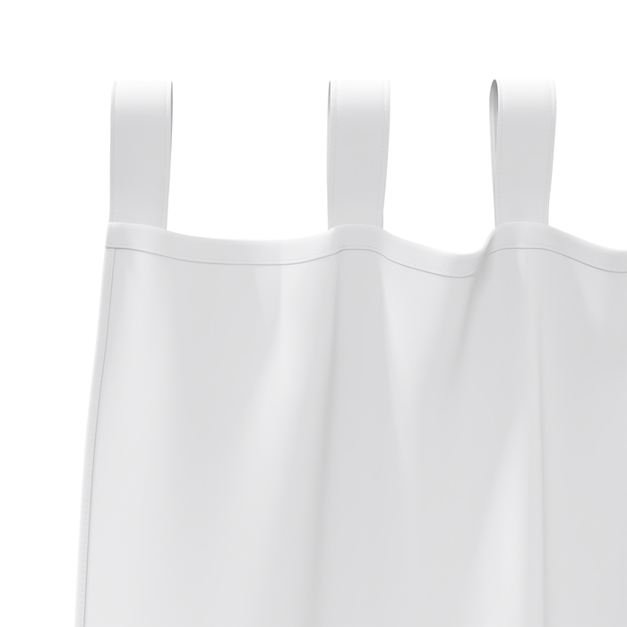 Perdele opace cu perdele 2 pcs Alb pur 245 x 140 cm Poliester - WALTI WALTI