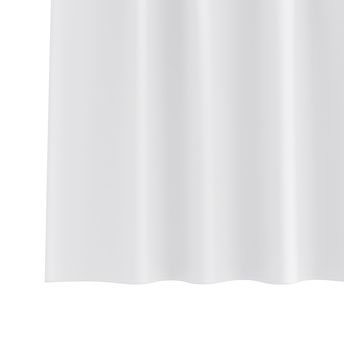 Perdele opace cu perdele 2 pcs Alb pur 245 x 140 cm Poliester - WALTI WALTI