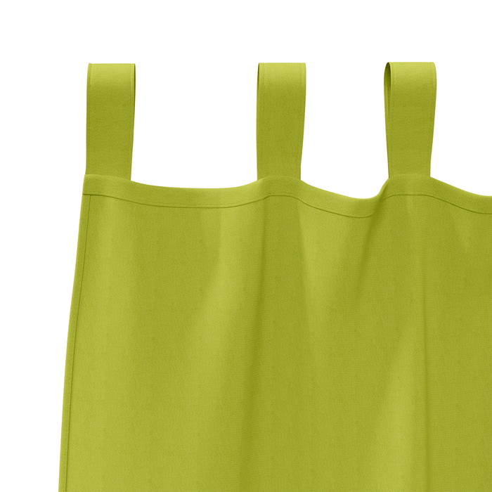 Perdele opace cu perdele 2 pcs Verde măr 225 x 140 cm Poliester - WALTI WALTI