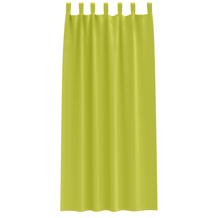 Perdele opace cu perdele 2 pcs Verde măr 225 x 140 cm Poliester - WALTI WALTI
