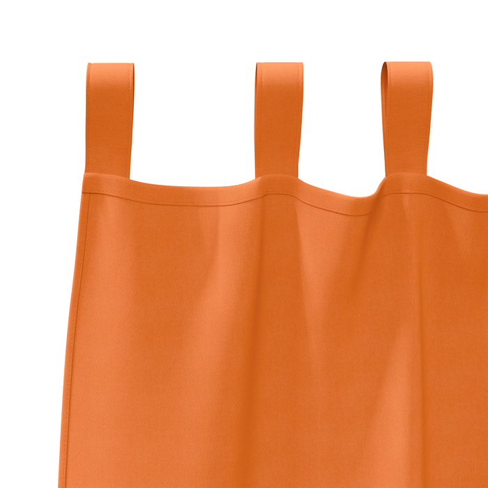 Perdele opace 2 pcs Portocaliu intens 225 x 140 cm Poliester - WALTI WALTI
