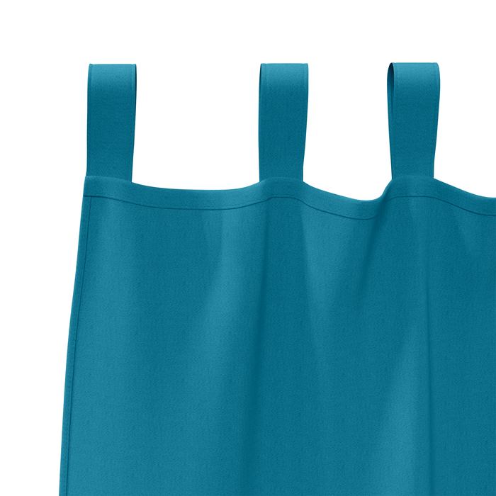 Perdele opace cu perdele 2 pcs Turcoaz 225 x 140 cm Poliester - WALTI WALTI