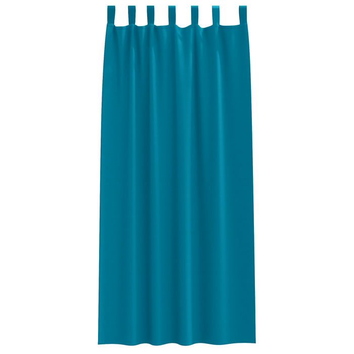 Perdele opace cu perdele 2 pcs Turcoaz 225 x 140 cm Poliester - WALTI WALTI