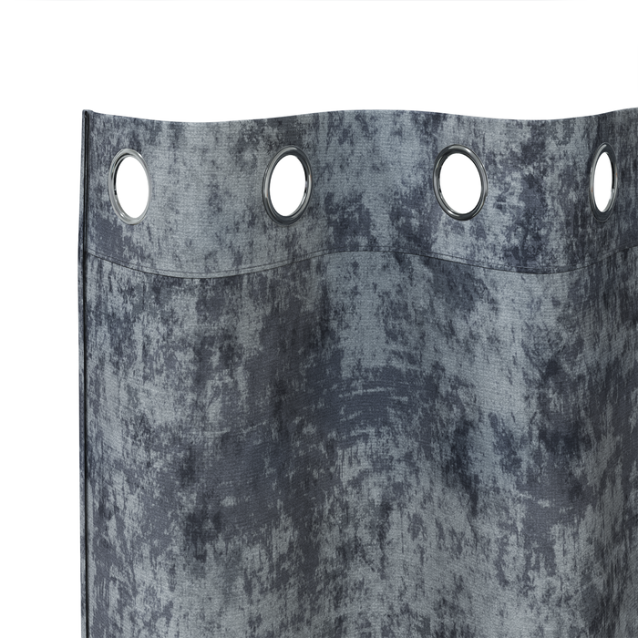 Draperii din catifea 2 bucăți cu ochiuri gri argintiu 245x140 cm - WALTI WALTI