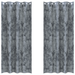 Draperii din Catifea 2 Pcs cu Ochiuri Gri Argintiu 260x140 cm - WALTI WALTI