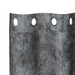 Cortine din Catifea 2 buc. cu Găuri Gri 140x140 cm - WALTI WALTI