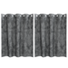 Cortine din Catifea 2 buc. cu Găuri Gri 140x140 cm - WALTI WALTI
