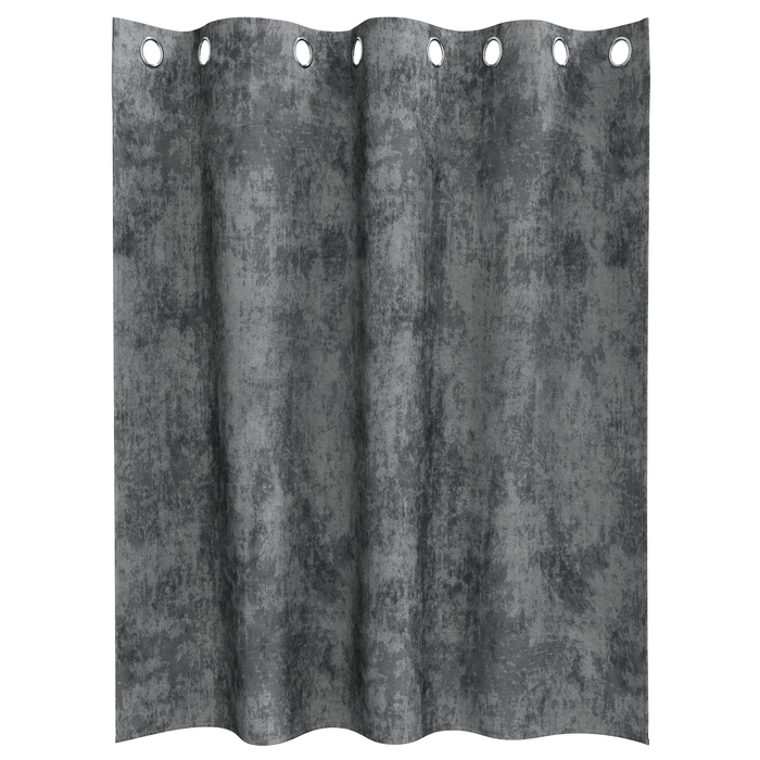 Cortine din Catifea 2 buc. cu Găuri Gri 140x140 cm - WALTI WALTI