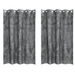 Cortine din catifea 2 buc cu inele Gri 175x140 cm - WALTI WALTI