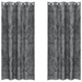 Draperii din catifea 2 bucăți cu gromete Gri 225x140 cm - WALTI WALTI
