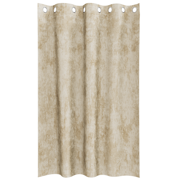 draperii din catifea 2 buc cu inele crem 175x140 cm - WALTI WALTI