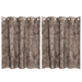 Draperii din catifea 2 buc cu eyelets Cappuccino 140x140 cm - WALTI WALTI