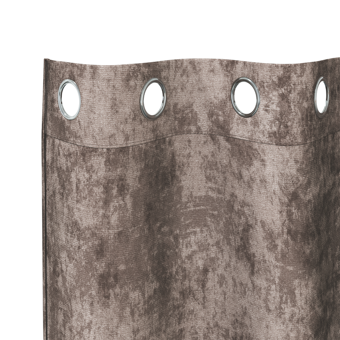Draperii cu inele Cappuccino Poliester 140 x 175 cm - WALTI WALTI