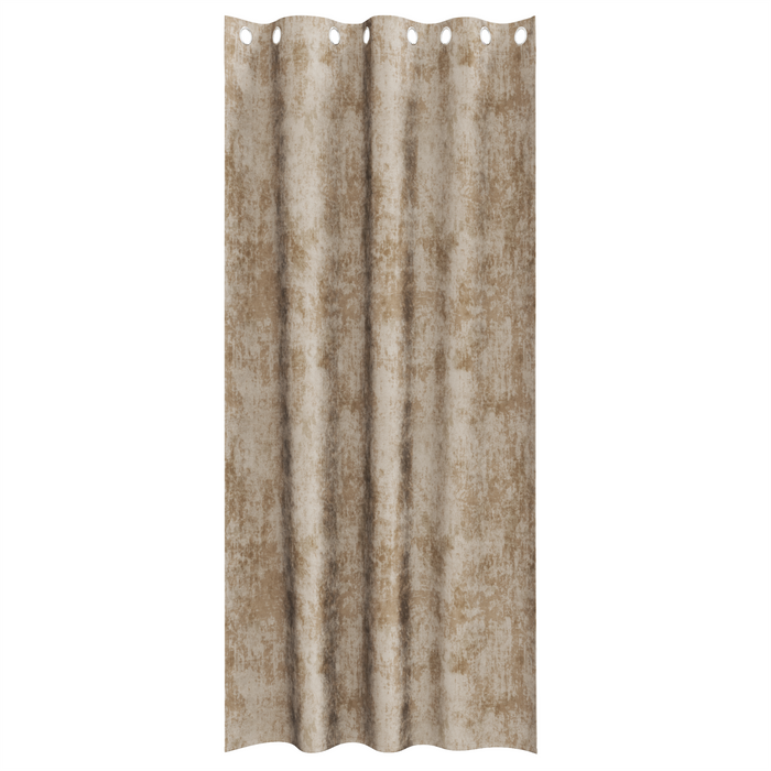 Draperii din catifea 2 buc cu gromete Champagne 245x140 cm - WALTI WALTI
