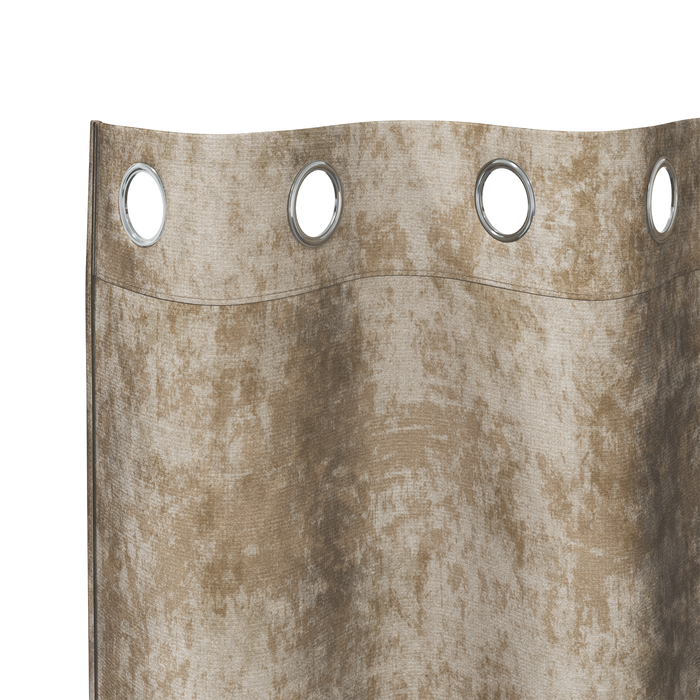 Draperii din catifea 2 buc cu gromete champagne 260x140 cm - WALTI WALTI