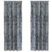 Draperii din catifea 2 piese cu inele gri argintiu 260x140 cm - WALTI WALTI