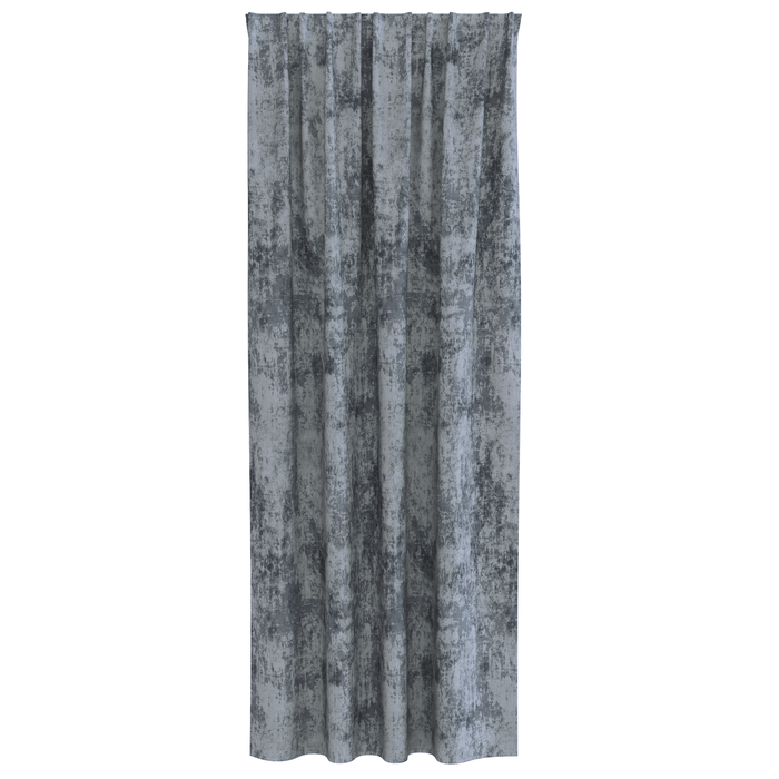 Draperii din catifea 2 piese cu inele gri argintiu 260x140 cm - WALTI WALTI