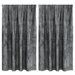 Draperii din catifea 2 piese cu buzunare pentru baghetă Gri 140x140 cm - WALTI WALTI