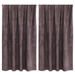 draperii din catifea 2 piese cu ochiuri maro 140x140 cm - WALTI WALTI