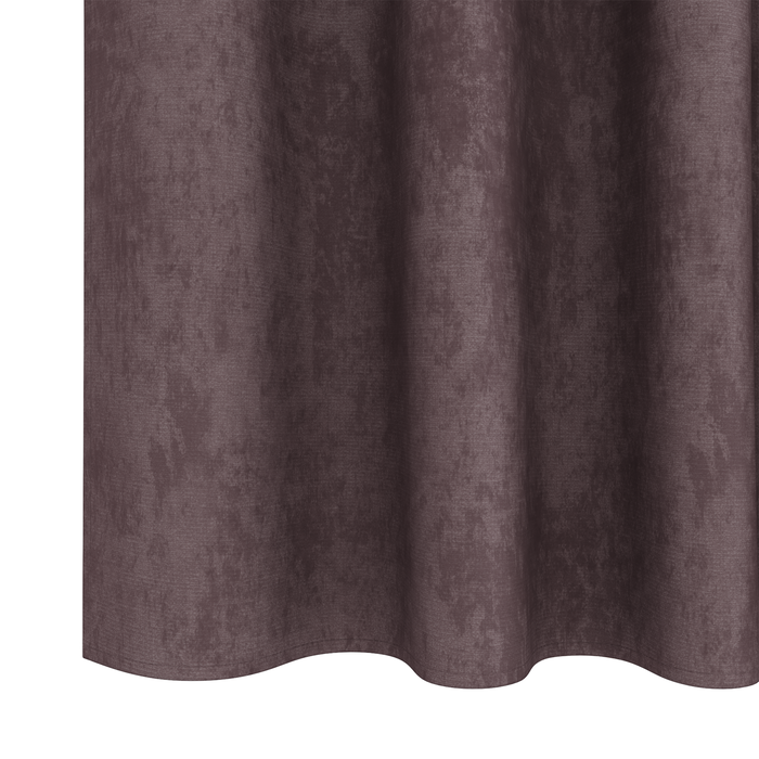 Draperii din catifea 2 piese cu ochiuri maro 175x140 cm - WALTI WALTI