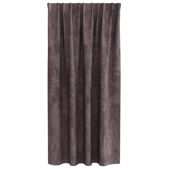 Draperii din catifea 2 piese cu ochiuri maro 175x140 cm - WALTI WALTI