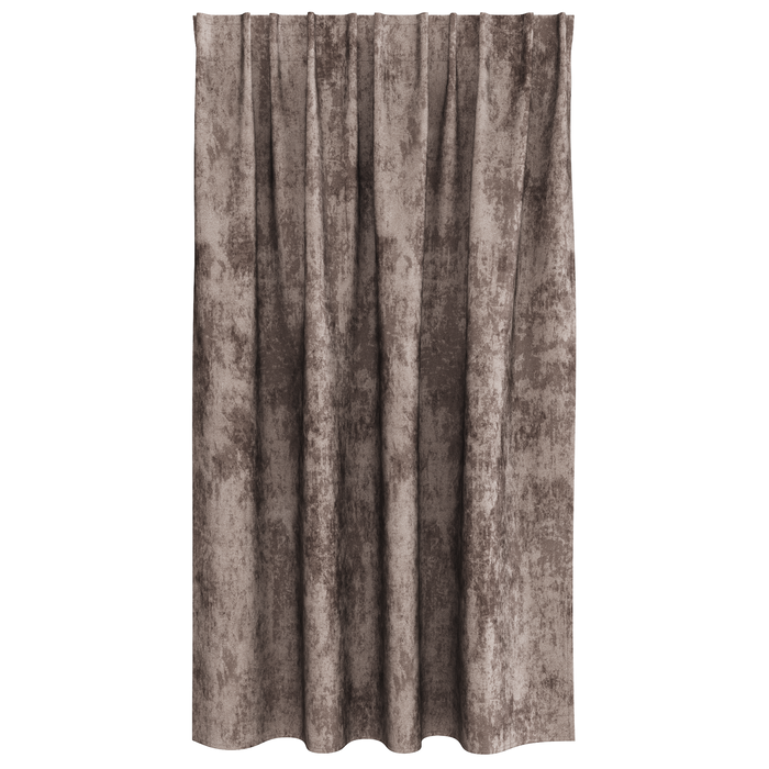 Draperii din catifea 2 buc cu buzunare pentru baghetă Cappuccino 140x140 cm - WALTI WALTI