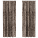 Draperii din Catifea 2 buc cu Ochiuri Cappuccino 225x140 cm - WALTI WALTI