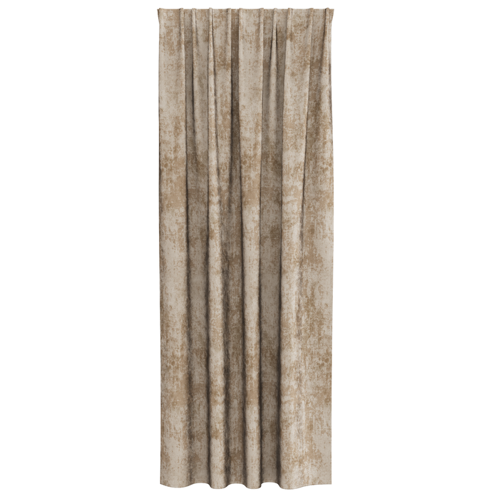Draperii catifea 2 buc cu buzunare baghetă champagne 225x140 cm - WALTI WALTI
