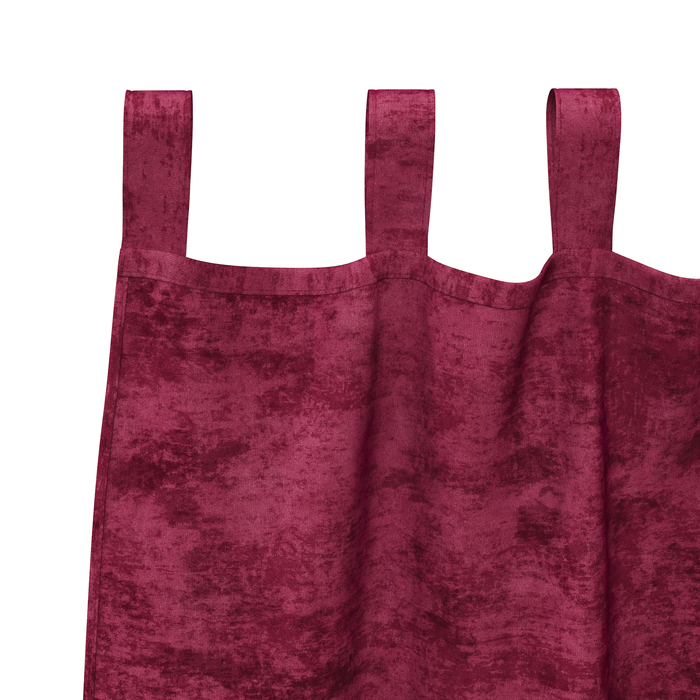Draperii din Catifea 2 buc cu Bucle Tab Roșu Vin 175x140 cm - WALTI WALTI