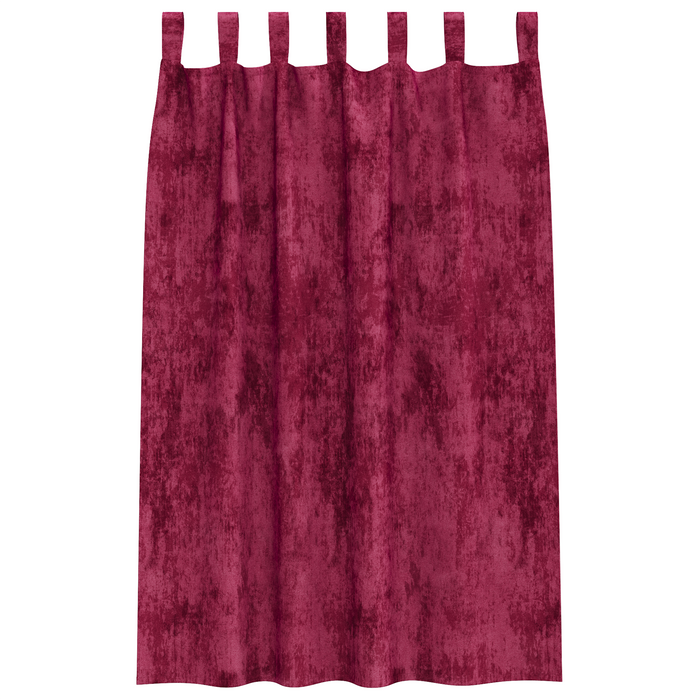 Draperii din Catifea 2 buc cu Bucle Tab Roșu Vin 175x140 cm - WALTI WALTI