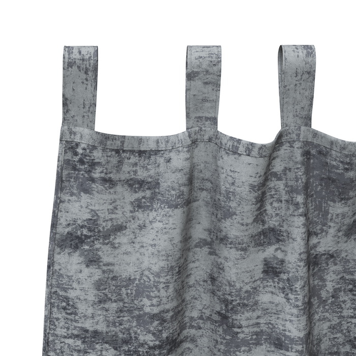Cortine de catifea 2 piese cu capsenă Gri argintiu 260x140 cm - WALTI WALTI