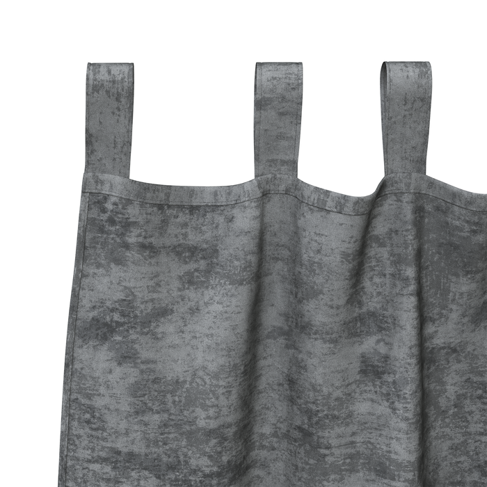 Draperii din catifea 2 piese cu inele Gri 245x140 cm - WALTI WALTI