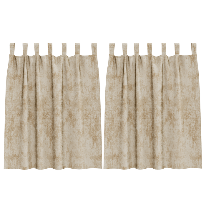 Draperii catifea 2 buc. cu găuri crem 140x140 cm - WALTI WALTI