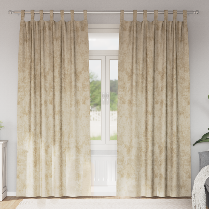 Draperii din catifea 2 pcs cu ochiuri crem 245x140 cm - WALTI WALTI
