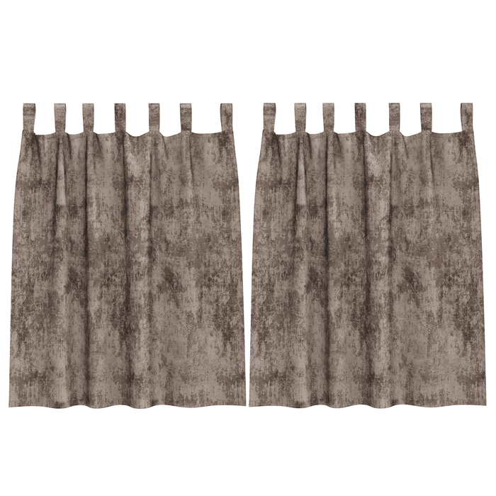 Draperii catifea 2 piese cu bucle cappuccino 140x140 cm - WALTI WALTI