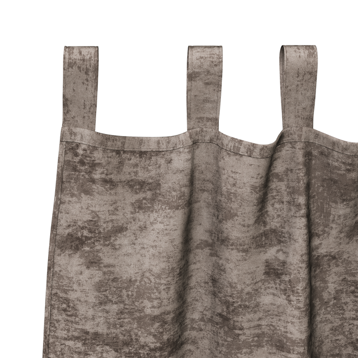 Draperii din catifea 2 buc cu bucle cappuccino 175x140 cm - WALTI WALTI