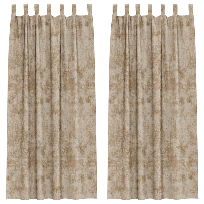 Draperii din Catifea 2 buc cu ochiuri Champagne 260x140 cm - WALTI WALTI