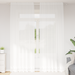 Cortină din Dantelă cu perdele Floral Alb 150 x 300 cm Poliester - WALTI WALTI