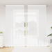 Cortină din Dantelă cu perdele Floral Alb 200 x 300 cm Poliester - WALTI WALTI