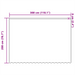 Cortină din Dantelă cu perdele Floral Alb 300 x 200 cm Poliester - WALTI WALTI
