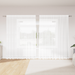 Cortină din Dantelă cu perdele Floral Alb 300 x 245 cm Poliester - WALTI WALTI