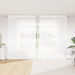 Cortină din Dantelă cu perdele Floral Alb 300 x 280 cm Poliester - WALTI WALTI