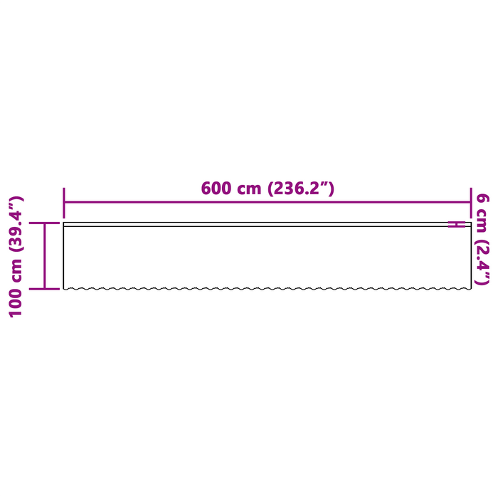 Cortină din Dantelă cu perdele Floral Alb 600 x 100 cm Poliester - WALTI WALTI