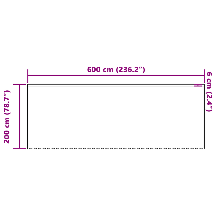 Cortină din Dantelă cu perdele Floral Alb 600 x 200 cm Poliester - WALTI WALTI