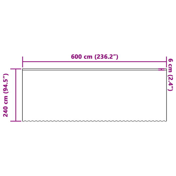 Cortină din Dantelă cu perdele Floral Alb 600 x 240 cm Poliester - WALTI WALTI