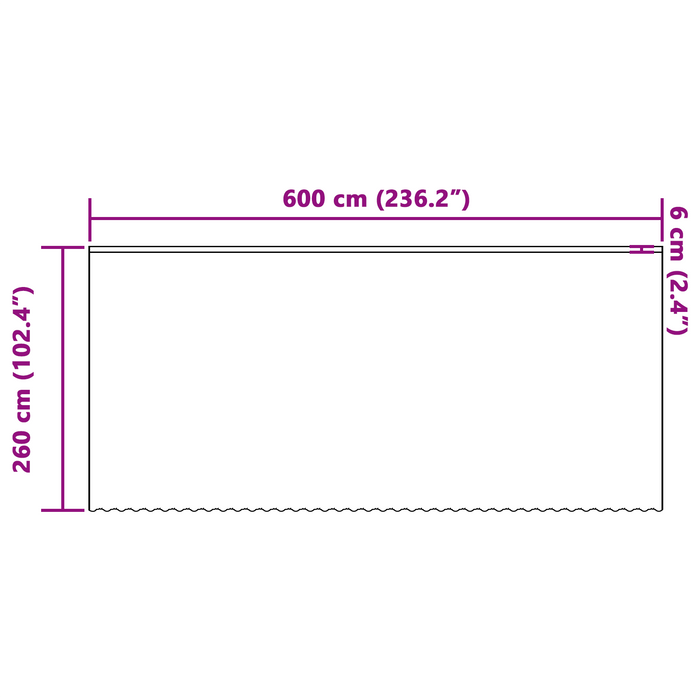Cortină din Dantelă cu perdele Floral Alb 600 x 260 cm Poliester - WALTI WALTI