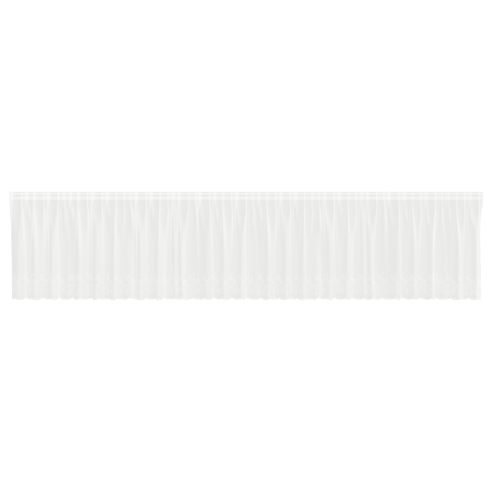 Cortină din Dantelă cu perdele Floral Alb 750 x 180 cm Poliester - WALTI WALTI
